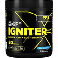 ALLMAX IGNITER Sport, Blue Raspberry - 330 g - Pre-Workout Formula - with Caffeine, L-Citrulline, L-Arginine, Creatine & Beta Alanine - Up to 50 Servings