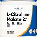 Pure L-Citrulline Malate (2:1) by Nutricost - 300 Grams, 98 Serv