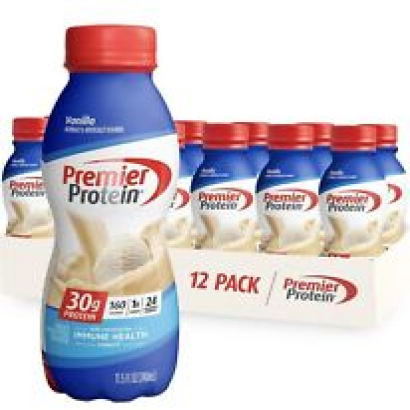 Premier Protein Shake, Vanilla, 30g Protein, 11.5 Fl Oz, 12 Ct