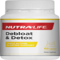 Nutra-Life Debloat & Detox Capsules 60 - Fennel Seed + Milk Thistle +  Enzymes