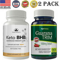 Keto BHB  Weight Loss Fat Burner & Guarana Extract Metabolism Booster Capsules