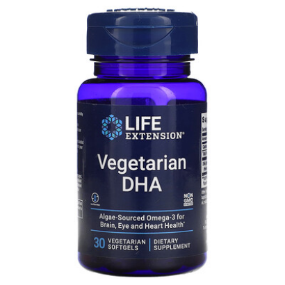 Life Extension, Vegetarian DHA, 30 Vegetarian Softgels