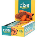 Rise Whey Protein Bar, Snickerdoodle, Healthy Breakfast Snack Bar, 18g Protei...