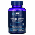 Ginkgo Biloba 120mg Certified Extract 365 Veggie Caps Life Extension 24% flavone