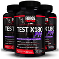 FORCE FACTOR Test X180 PM, 3-Pack, Testosterone Booster for Men, Overnight Testosterone Supplement to Build Muscle, Increase Strength, and Promote Deeper, Healthier Sleep and Recovery, 360 Tablets