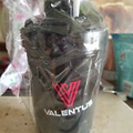 Black Mixer Bottle 20 Oz. Protein Shaker Flip Lid Valentus NEW!