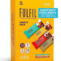 FULFIL Vitamin and Protein Snack Sized Bars, Best Sellers Variety Pack with 15g Protein and 8 Vitamins Including Vitamin C, 12 Count (Packaging May Vary)