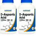 D-Aspartic Acid 3000mg 2X180 Caps Nutricost Testosterone Booster Amino Acid