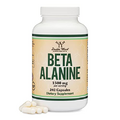 Beta Alanine Powder Capsules (Bulk Jar 240 Pills, 1.5 Gram Servings) Stimulant Free Pre Workout Capsules for Muscle Fatigue and Endurance (Encapsulated and Tested in The USA) by Double Wood