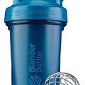 BlenderBottle Classic V2 Shaker Bottle Perfect for Protein Shakes and Pre Workout, 20-Ounce, Ocean Blue