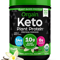 Orgain Organic Keto Vegan Protein Powder, Vanilla Bean - 10g Plant Based Protein, Gluten Free Ketogenic Blend, Dairy Free, Lactose Free, Soy Free, No Sugar Added, For Smoothies & Shakes - 0.97lb