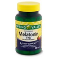 NEW Spring Valley Fast-Dissolve Melatonin, Strawberry Flavor, 3 mg, 120 Count