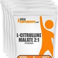 BulkSupplements.com L-Citrulline Malate 2:1 Powder - L Citrulline Malate Supplement, Citrulline Malate Powder - Unflavored & Gluten Free - 3g per Servings, 5kg (11 lbs) (Pack of 5)