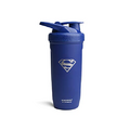 Smartshake Justice League Reforce Shaker Bottle 900ml, DC Comics Stainless Steel Protein Shaker Water Bottle, Leakproof Water Shaker Cup, Supplement Shaker for Sport & GYM, BPA-free, DC Superman
