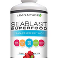 Lean & Pure Sea Blast Superfood, Vegan, Non GMO, Gluten Free, Supports Digestive Health, Aids Immune System, 32 Ounce, Cran-Raspberry Flavored Liquid