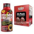(24 Pack) Vitamin Energy® Burner+ Pomegranate Energy Shots, Clinically Proven