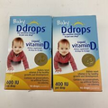 2 Ddrops Baby Liquid Vitamin D3 400 IU 0 08 fl oz 2 5 ml  90 Drops Casein-Free