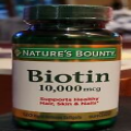 Nature's Bounty Biotin 10,000 mcg 120 Softgel Support Healthy Hair, Skin & Nails