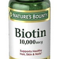 Nature’s Bounty Biotin, Supports Healthy Hair, Skin and Nails, 10000 mcg, 120ct