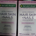 Nature's Bounty Optimal Solutions Hair Skin & Nails Extra Strength 150 x2=300