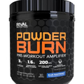 Rivalus Powder Burn 2.0 Pre Workout Supplement, Blue Raspberry, 0.89 Pounds