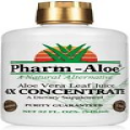 Aloe Vera Organic Leaf Juice 32oz 4X CONCENTRATE Made in USA by Pharm Aloe