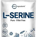 Pure L Serine Powder, 500 Grams (250 Day Supply), Filler Free, Supports Produ...