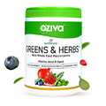 OZIVA Superfood Greens & Herbs Powder | 0.55 Lb (250 gm) | with Chlorella, Curcumin, Spirulina, Maca, Moringa & More for Cleanse, Detox & Energy, Vegan & Keto Friendly (8.81 oz)