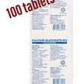 100 tablets -10 pack x10 calcium gluconate - 500, N10