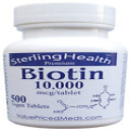 Biotin 10000 mcg, 500 tablets, for hair growth, skin, strong nails, biotin 10mg