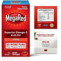 Mega Red Antarctic Krill Oil 350mg Omega 3 Fatty Acid Supplement EPA & DHA 130ct