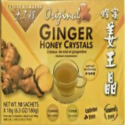 Original Ginger Honey Crystals Instant Tea Bags 6.3 oz / gluten free/10 ct