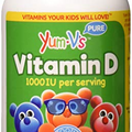 YUM-V's Vitamin D (1000 IU) Chewable Jellies (Gummies) for Kids, Yummy Berry Flavor (60 Ct); Daily Dietary Supplement with Essential Vitamins – Kosher, Halal, Gluten Free Children’s Vitamins