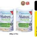 Nestle Nutren Diabetic Milk Complete Nutrition Vanilla 800g 2 tins Free Shipping