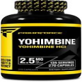 PrimaForce Yohimbine HCl 2.5mg, 270 Capsules - Non GMO, Gluten Free