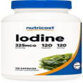 Nutricost Iodine (Natural Iodine from Organic Sea Kelp) 325mcg, 120 Capsules