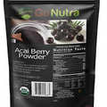 Acai Powder Organic Pure Freeze Dried Organic Acai Berry -  1 lb Bag - Go Nutra