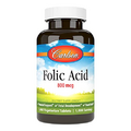 Carlson - Folic Acid, 800 mcg, Provides Important Prenatal Support, 1000 tablets