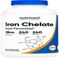Nutricost Iron from Ferrochel Ferrous Bisglycinate Chelate, 18mg, 240 Capsules