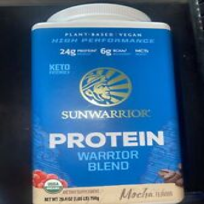 Sunwarrior - Warrior Blend Plant-Based Organic Protein Powder Mocha - 750 Grams
