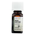 Aura Cacia 100% Pure Clary Sage Essential Oil | Certified Organic, GC/MS Tested for Purity | 7.4 ml (0.25 fl. oz.) | Salvia sclarea
