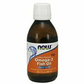 NOW Supplements, Omega-3 Fish Oil Liquid, Molecularly Distilled, Lemon Flavor...