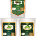 Veena Biotic Natural Moringa Leaf Powder, Tulsi Powder and Amla Powder - 300g (100g Each)