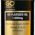 Go Healthy GO Flaxseed Oil 1000mg Capsules 440 - made in New Zealand