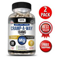 (2 Pack) Cramp-A-Way 60ct Magnesium Glycinate, Sleep Aid, Joint & Bone Support