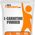 BULKSUPPLEMENTS.COM L-Carnitine Powder - Carnitine Supplement, L Carnitine 1000mg, Carnitine Powder - Amino Acid Supplement, Gluten Free, 1g per Serving, 100g (3.5 oz) (Pack of 1)