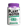 Bluebonnet Nutrition Organic Plant Protein - 18g Protein, 3.5g Fiber – Chia, Quinoa & More - Non-GMO, Vegan, Kosher, USDA Organic, No Sugar Added – Free of Gluten, Soy & Milk - 1 LB, Vanilla Flavor