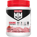Muscle Milk Genuine Protein Powder, Strawberries ‘N Crème, 1.93 Pounds, 12 Servings, 32g Protein, 3g Sugar, Calcium, Vitamins A, C & D, NSF Certified for Sport, Energizing Snack, Packaging May Vary