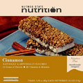 Nutmeg State Nutrition - High Protein Snack Bars, 15g Protein, 160 Calories, Low Sodium, 18g Carbs, 5g Fiber, 7 Servings Per Box (Cinnamon, 1 Pack)