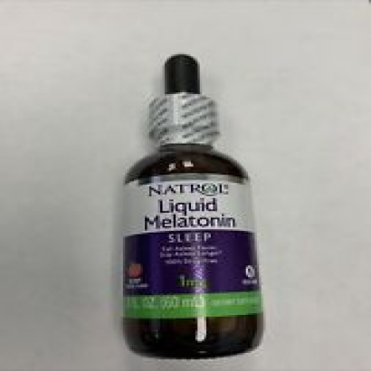 Natrol Liquid Melatonin Sleep Aid Fall Asleep Faster 1mg 2 Fluid Ounce Tincture